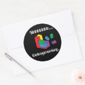 defragmenteren ronde sticker (Envelop)
