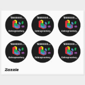 defragmenteren ronde sticker (Vel)