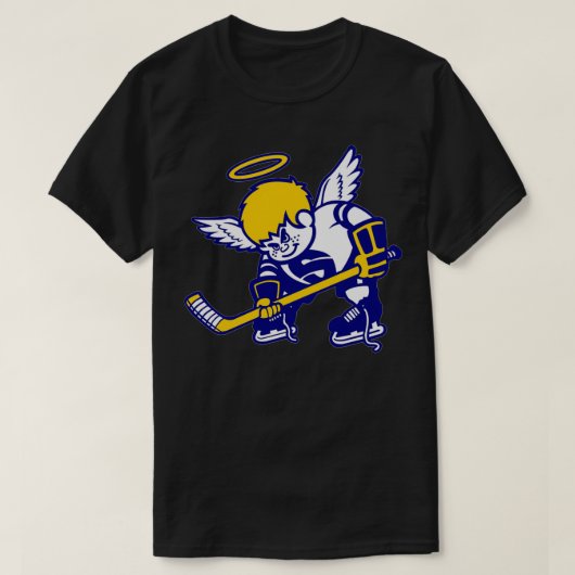 Defunct hockey team Minnesota Fighting Saints vint T-shirt (Design voorkant)