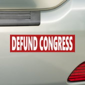 Defund Congress Bumpersticker (Op auto)