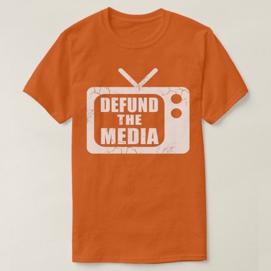 Defund de media nep nieuws t-shirt (Design voorkant)