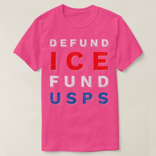Defund Ice Fund USPS 2020 T-shirt (Design voorkant)