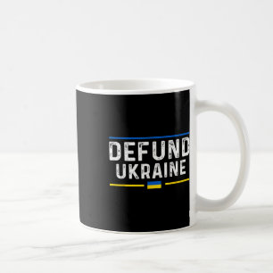 Defund Oekraine Pro Amerika Vintage Typografie Pol Koffiemok