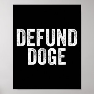 Defund stopt met de vernietiging van de overheid poster