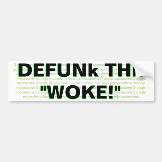 DEFUNk DE "WAKE!" Bumpersticker (Voorkant)