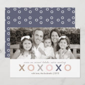 Défunte carte de Noël de XO XO XO | (Devant / Derrière)