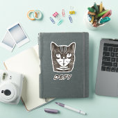 Defy Cat un autocollant rétro (Couverture iPad)