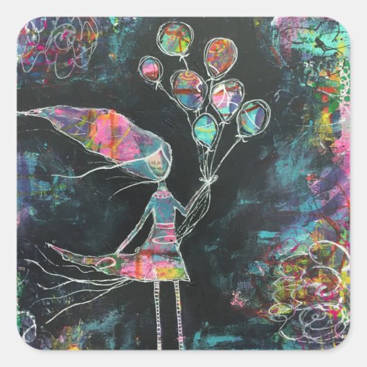 Defy Logic Art Stickers (Voorkant)