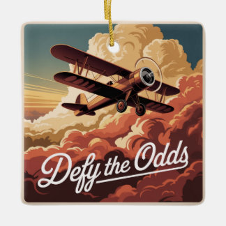 Defy The Odds Keramisch Ornament
