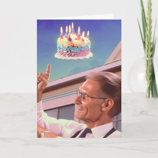 Defying Gravity on Your Birthday Card Kaart (Voorkant)