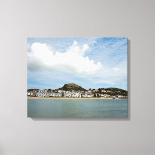 Deganwy North Wales Briefkaart Poster Faux Canvas Afdruk