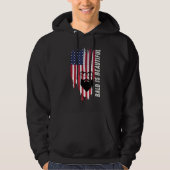 Dégarni Est Beau Sweat À Capuche Drapeau Américain (Devant)