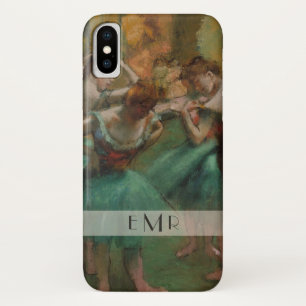 Degas Ballet Dancers   Roze en groen iPhone X Hoesje