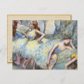 Degas Ballet Danser Kunst Dansers Schilderen Briefkaart (Voorkant / Achterkant)