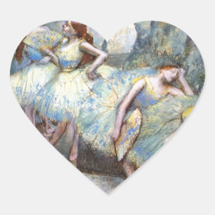 Degas Ballet Danser Kunst Dansers Schilderen Hart Sticker
