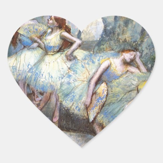 Degas Ballet Danser Kunst Dansers Schilderen Hart Sticker (Voorkant)
