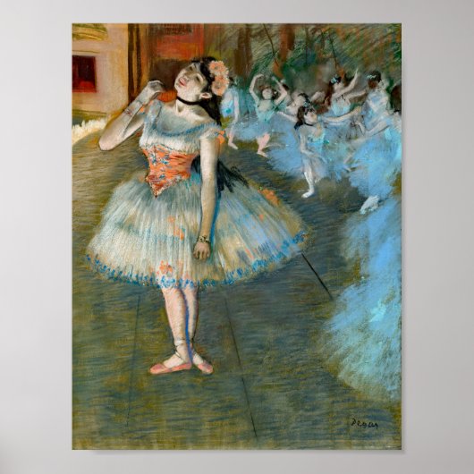 Degas Ballet Star Painting Poster (Voorkant)