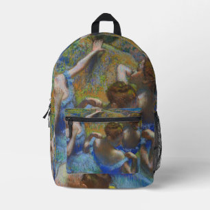 Degas Blauwe Dansers Pastel Kunst Meesterwerk Bedrukte Rugzak