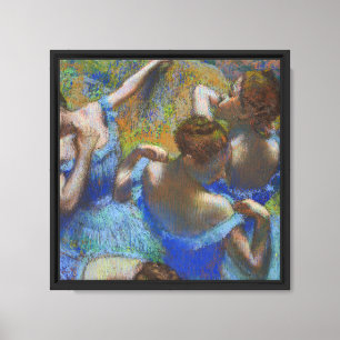 Degas Blauwe Dansers Pastel Kunst Meesterwerk Canvas Afdruk