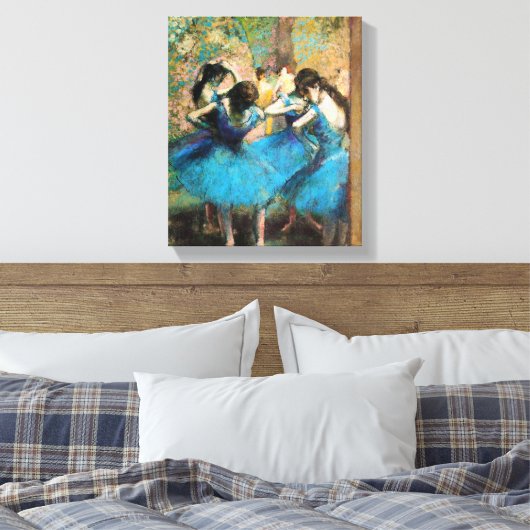 Degas Blue Dancers Canvas Afdruk (Insitu (Slaapkamer))