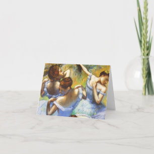 Degas Blue Dancers Note Kaart