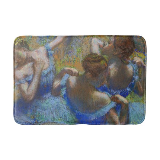 Degas Blue Dancers Pastel Fine Art Masterpiece Badmat (Voorkant)