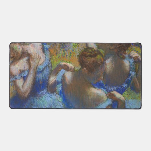 Degas Blue Dancers Pastel Fine Art Masterpiece Bureaumat (Voorkant)
