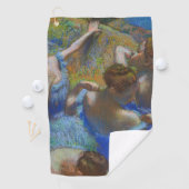 Degas Blue Dancers Pastel Fine Art Masterpiece Golfhanddoek (Insitu)