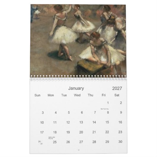 Degas Calendar Kalender (Jan 2027)
