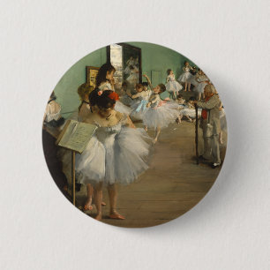 Degas Dance Class Ballet Dansers Ballerina Art Ronde Button 5,7 Cm