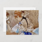 Dega's Dancer Invitation Briefkaart (Voorkant / Achterkant)