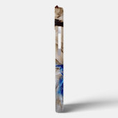 Degas Dancer Met Blauw Lint iPhone / iPad Case (Achterkant / Links)