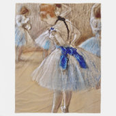 Degas Dancer with Blue Ribbon   Fleece Blanket (Voorkant)