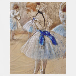 Degas Dancer with Blue Ribbon   Fleece Blanket