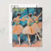 Degas Dancers Carte postale Vintage (Devant / Derrière)
