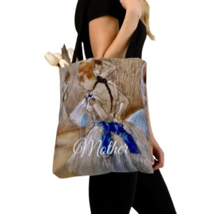 Degas-danseres met blauwe lint  draagtas