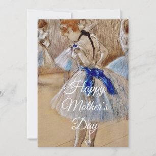 Degas Danseres Met Blauwe Lint Feestdagenkaart