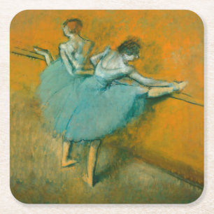 Degas Dansers bij het Bar Ballet Vierkante Kartonnen Onderzetter