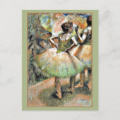Degas - Dansers Roze en Groen Briefkaart (Voorkant)