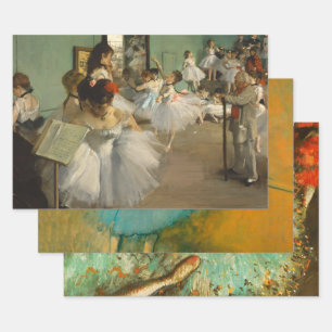 Degas Dansklas Balletdansers Ballerina Kunst Inpakpapier Vel
