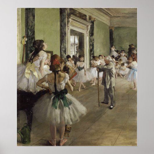 Degas - De balletklasse Poster (Voorkant)