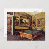 Degas - De Billiard Room Briefkaart (Voorkant / Achterkant)
