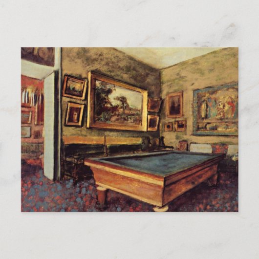 Degas - De Billiard Room Briefkaart (Voorkant)