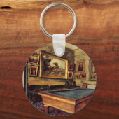 Degas - De Billiard Room Sleutelhanger (Voorkant)