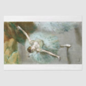 Degas - De danser in de groene decoupage Tissuepapier (Voorkant)
