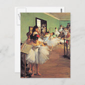 Degas - De dansklasse Briefkaart (Voorkant / Achterkant)