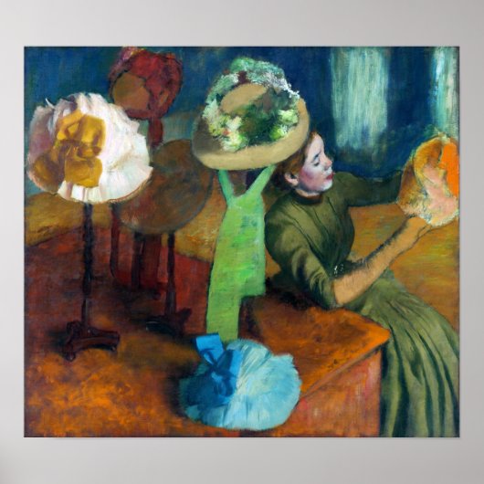 Degas - De Hoedenwinkel Poster (Voorkant)