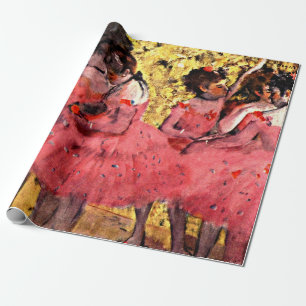 Degas - De roze dansers, mooi kunstschilderij Cadeaupapier
