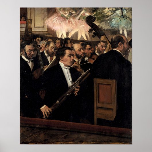 Degas - het orkest van de opera poster (Voorkant)