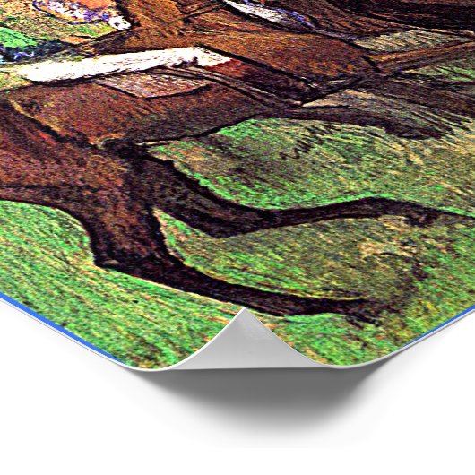 Degas' Horses Poster (Hoek)